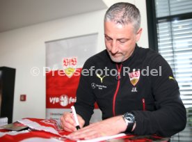 VfB Stuttgart Pressekonferenz fairplay Aktion