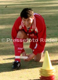 VfB Stuttgart Trainingslager Portugal Krassimir Balakov Foto Rudel
