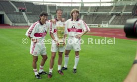 15.07.97 VfB Stuttgart Fototermin DFB-Pokal Sieger 1997