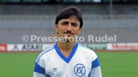28.06.88 Karlsruher SC Fototermin Saison 1988/1989
