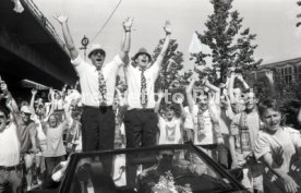 17.05.1992 VfB Stuttgart Meisterschaft Autokorso
