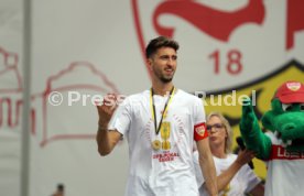 25.05.25 VfB Stuttgart Feier und Autokorso DFB-Pokal Sieg Stuttgart Schlossplatz