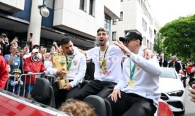 25.05.25 VfB Stuttgart Feier und Autokorso DFB-Pokal Sieg Stuttgart Schlossplatz