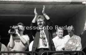 17.05.1992 VfB Stuttgart Meisterschaft Empfang im Stadion