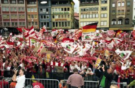 15.06.97 VfB Stuttgart Empfang am Rathaus DFB-Pokal Sieg 1997