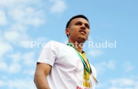 25.05.25 VfB Stuttgart Feier und Autokorso DFB-Pokal Sieg Stuttgart Schlossplatz