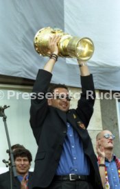 15.06.97 VfB Stuttgart Empfang am Rathaus DFB-Pokal Sieg 1997