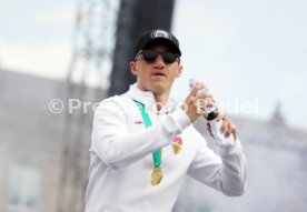 25.05.25 VfB Stuttgart Feier und Autokorso DFB-Pokal Sieg Stuttgart Schlossplatz
