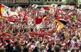 15.06.97 VfB Stuttgart Empfang am Rathaus DFB-Pokal Sieg 1997