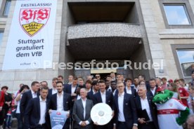 VfB Stuttgart Empfang Rathaus Meisterschaft 2. Bundesliga