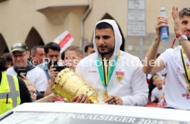 25.05.25 VfB Stuttgart Feier und Autokorso DFB-Pokal Sieg Stuttgart Schlossplatz