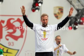25.05.25 VfB Stuttgart Feier und Autokorso DFB-Pokal Sieg Stuttgart Schlossplatz