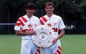 10.07.1992 VfB Stuttgart Fototermin Meisterschaft
