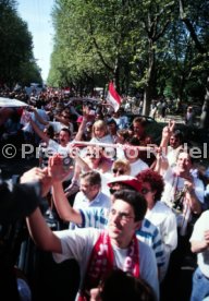 17.05.1992 VfB Stuttgart Meisterschaft Autokorso