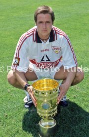 15.07.97 VfB Stuttgart Fototermin DFB-Pokal Sieger 1997