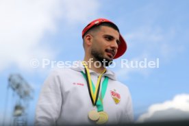25.05.25 VfB Stuttgart Feier und Autokorso DFB-Pokal Sieg Stuttgart Schlossplatz
