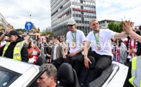 25.05.25 VfB Stuttgart Feier und Autokorso DFB-Pokal Sieg Stuttgart Schlossplatz