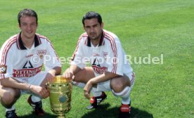15.07.97 VfB Stuttgart Fototermin DFB-Pokal Sieger 1997