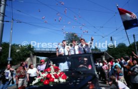 17.05.1992 VfB Stuttgart Meisterschaft Autokorso