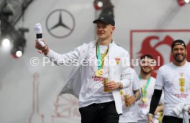 25.05.25 VfB Stuttgart Feier und Autokorso DFB-Pokal Sieg Stuttgart Schlossplatz