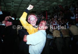 16.05.1992 VfB Stuttgart Meisterschaft Empfang Flughafen