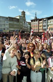 15.06.97 VfB Stuttgart Empfang am Rathaus DFB-Pokal Sieg 1997