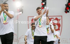 25.05.25 VfB Stuttgart Feier und Autokorso DFB-Pokal Sieg Stuttgart Schlossplatz