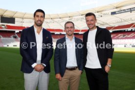 12.09.22 VfB Stuttgart PK Khedira, Lahm, Gentner