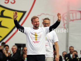 25.05.25 VfB Stuttgart Feier und Autokorso DFB-Pokal Sieg Stuttgart Schlossplatz