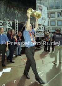 15.06.97 VfB Stuttgart Empfang am Rathaus DFB-Pokal Sieg 1997