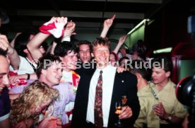 16.05.1992 VfB Stuttgart Meisterschaft Empfang Flughafen