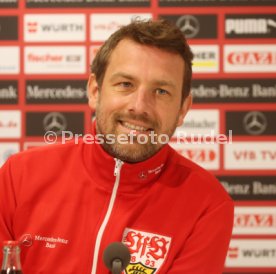 VFB Stuttgart Pressekonferenz mit Trainer Markus Weinzierl