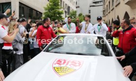 25.05.25 VfB Stuttgart Feier und Autokorso DFB-Pokal Sieg Stuttgart Schlossplatz