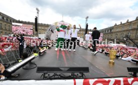 25.05.25 VfB Stuttgart Feier und Autokorso DFB-Pokal Sieg Stuttgart Schlossplatz
