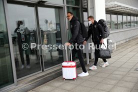 23.01.22 VfB Stuttgart Abflug Trainingslager Marbella