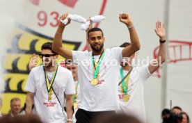 25.05.25 VfB Stuttgart Feier und Autokorso DFB-Pokal Sieg Stuttgart Schlossplatz