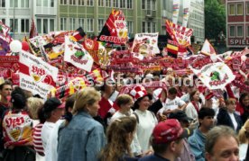 15.06.97 VfB Stuttgart Empfang am Rathaus DFB-Pokal Sieg 1997