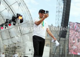 25.05.25 VfB Stuttgart Feier und Autokorso DFB-Pokal Sieg Stuttgart Schlossplatz