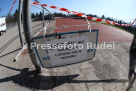 Stuttgarter Kickers ADM Sportpark gesperrt Corona Virus