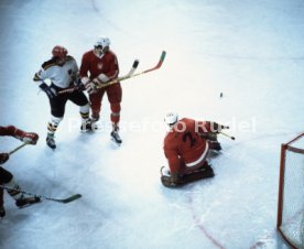Olympia 1976 Eishockey Polen - BR Deutschland