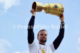 25.05.25 VfB Stuttgart Feier und Autokorso DFB-Pokal Sieg Stuttgart Schlossplatz