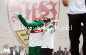 25.05.25 VfB Stuttgart Feier und Autokorso DFB-Pokal Sieg Stuttgart Schlossplatz