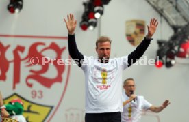 25.05.25 VfB Stuttgart Feier und Autokorso DFB-Pokal Sieg Stuttgart Schlossplatz