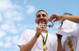 25.05.25 VfB Stuttgart Feier und Autokorso DFB-Pokal Sieg Stuttgart Schlossplatz