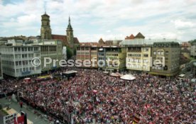 15.06.97 VfB Stuttgart Empfang am Rathaus DFB-Pokal Sieg 1997