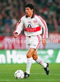 VfB Stuttgart-Bayern M&uuml;nchen 0:3 Krassimir Balakov Foto Rudel