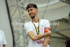 25.05.25 VfB Stuttgart Feier und Autokorso DFB-Pokal Sieg Stuttgart Schlossplatz