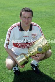 15.07.97 VfB Stuttgart Fototermin DFB-Pokal Sieger 1997