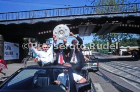 17.05.1992 VfB Stuttgart Meisterschaft Autokorso