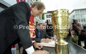 15.06.97 VfB Stuttgart Empfang am Rathaus DFB-Pokal Sieg 1997